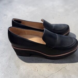 Naturalizer Black Leather Loafers Women Size 10 Comfort Shoes